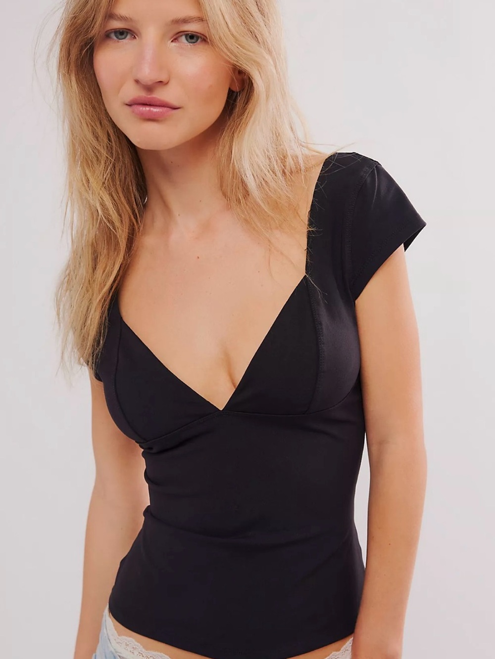 Free People Duo Corset Cami - Black